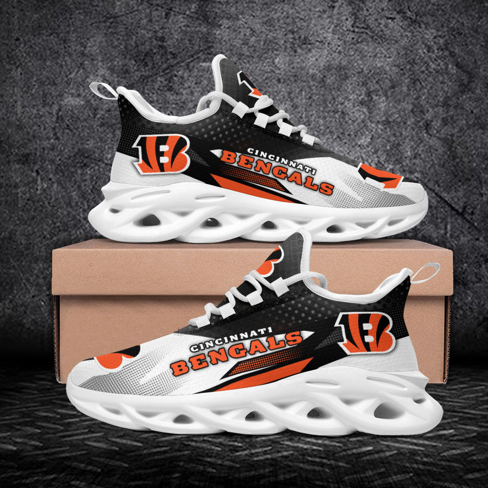 Ideafootwear Cincinnati Bengals NFL Max Soul Shoes Sneakers For Men And Women