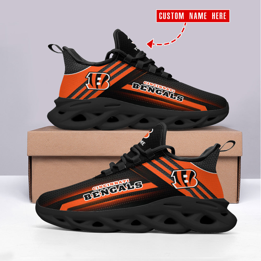 Ideafootwear Cincinnati Bengals NFL Max Soul Shoes Sneakers For Men And Women
