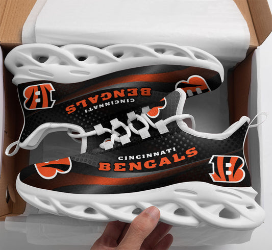 Ideafootwear Cincinnati Bengals NFL Max Soul Shoes Sneakers For Men And Women