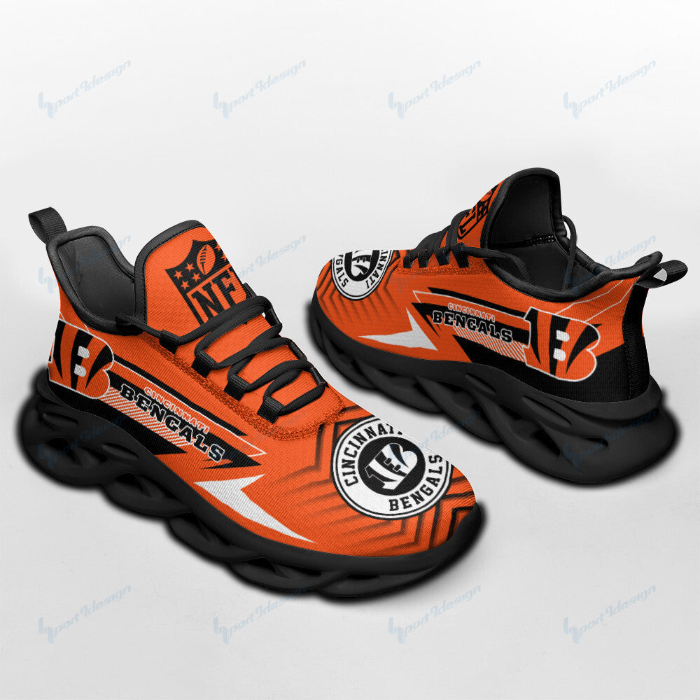 Ideafootwear Cincinnati Bengals NFL Max Soul Shoes Sneakers For Men And Women