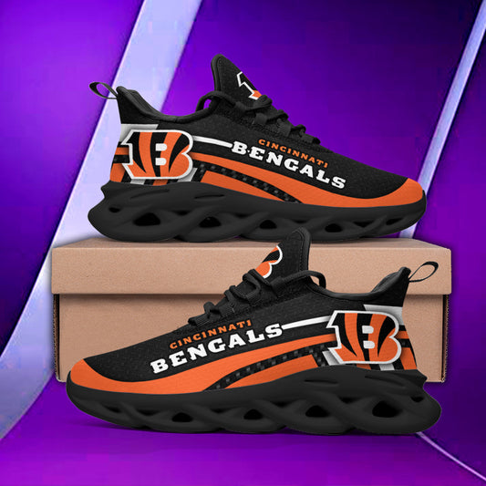 Ideafootwear Cincinnati Bengals NFL Max Soul Shoes Sneakers For Men And Women