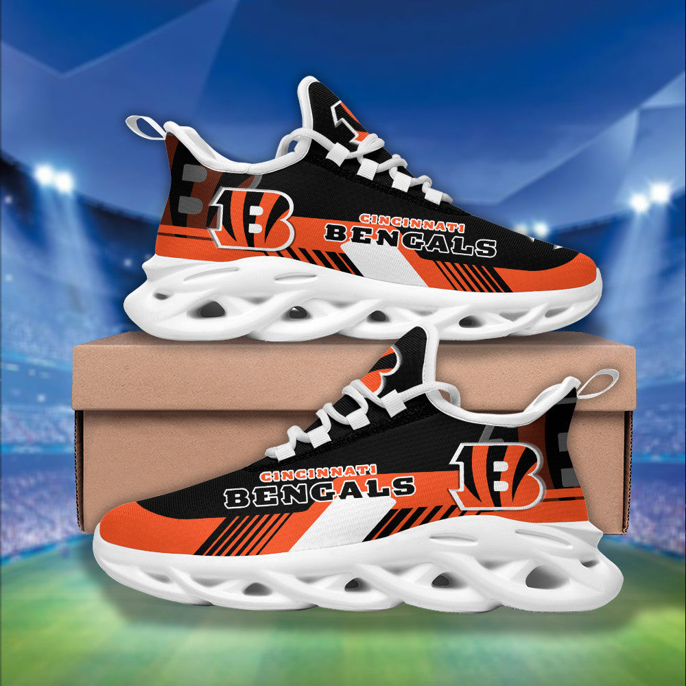 Ideafootwear Cincinnati Bengals NFL Max Soul Shoes Sneakers For Men And Women