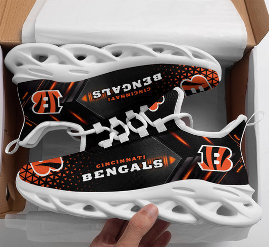 Ideafootwear Cincinnati Bengals NFL Max Soul Shoes Sneakers For Men And Women