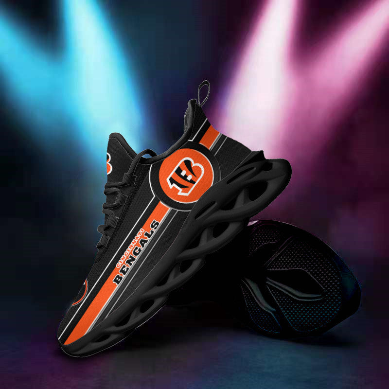 Ideafootwear Cincinnati Bengals NFL Max Soul Shoes Sneakers For Men And Women