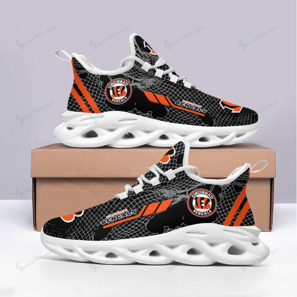 Ideafootwear Cincinnati Bengals NFL Max Soul Shoes Sneakers For Men And Women