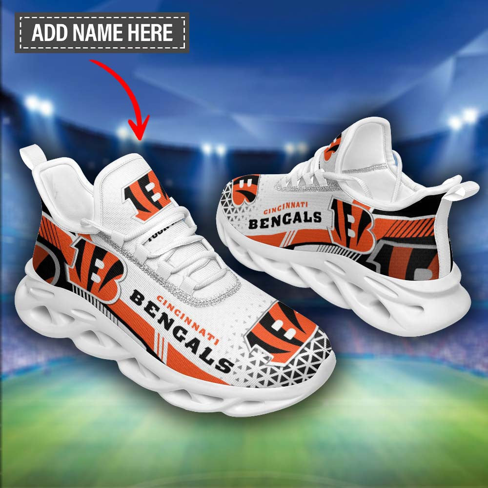 Ideafootwear Cincinnati Bengals NFL Max Soul Shoes Sneakers For Men And Women