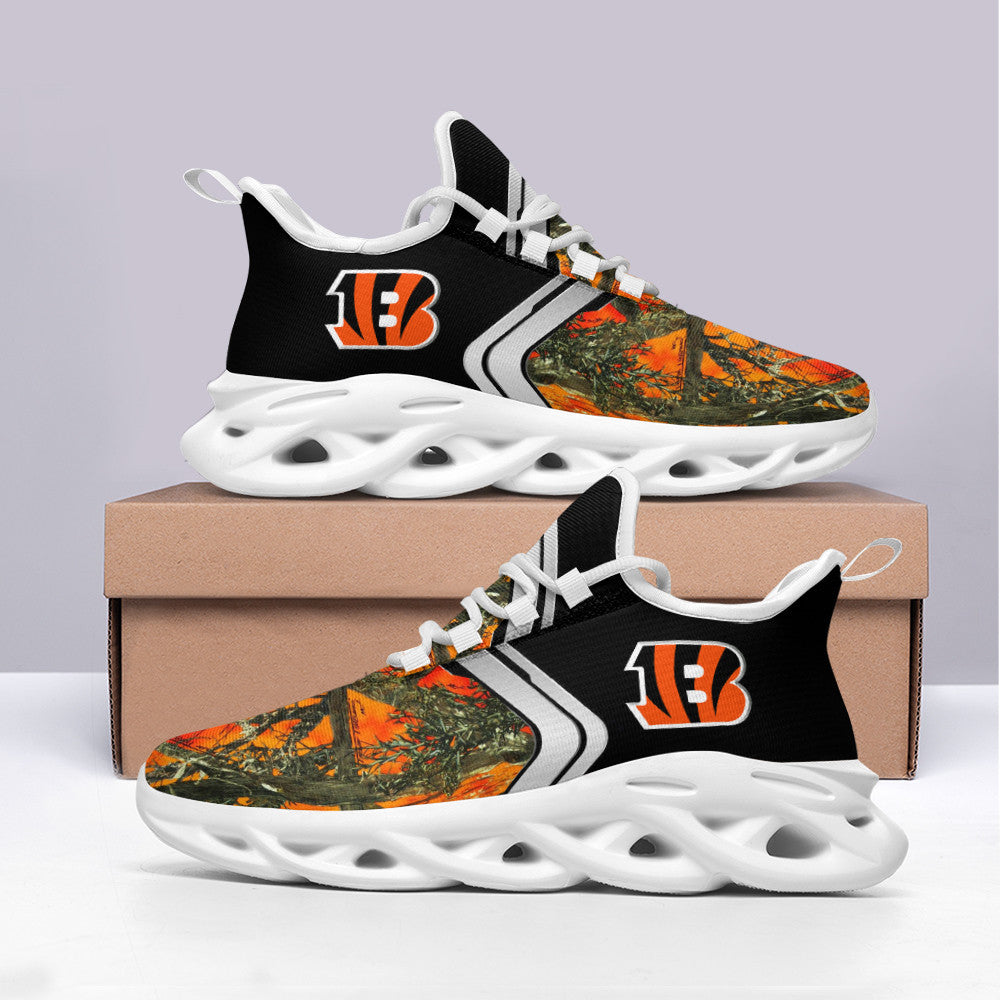 Ideafootwear Cincinnati Bengals NFL Max Soul Shoes Sneakers For Men And Women