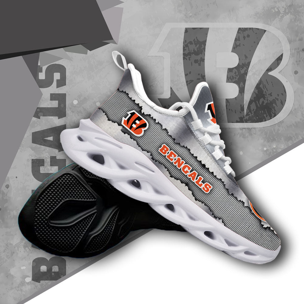 Ideafootwear Cincinnati Bengals NFL Max Soul Shoes Sneakers For Men And Women