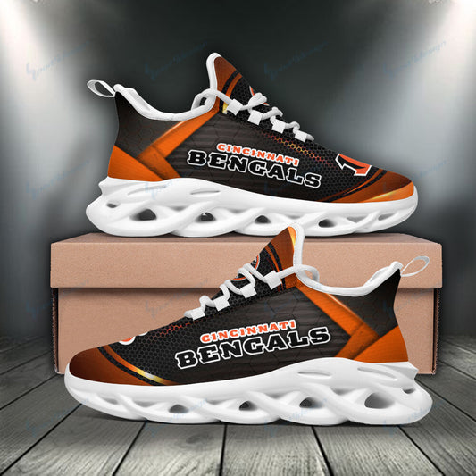 Ideafootwear Cincinnati Bengals NFL Max Soul Shoes Sneakers For Men And Women