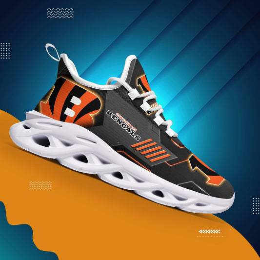 Ideafootwear Cincinnati Bengals NFL Max Soul Shoes Sneakers For Men And Women