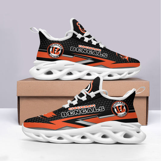 Ideafootwear Cincinnati Bengals NFL Max Soul Shoes Sneakers For Men And Women