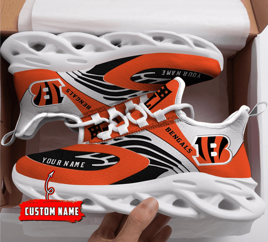 Ideafootwear Cincinnati Bengals NFL Max Soul Shoes Sneakers For Men And Women
