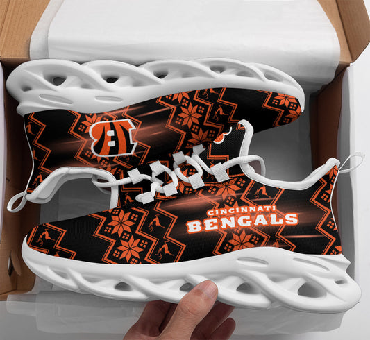 Ideafootwear Cincinnati Bengals NFL Max Soul Shoes Sneakers For Men And Women