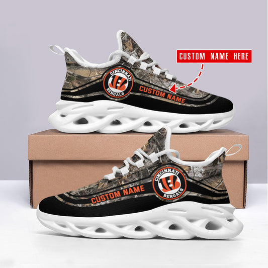 Ideafootwear Cincinnati Bengals NFL Max Soul Shoes Sneakers For Men And Women
