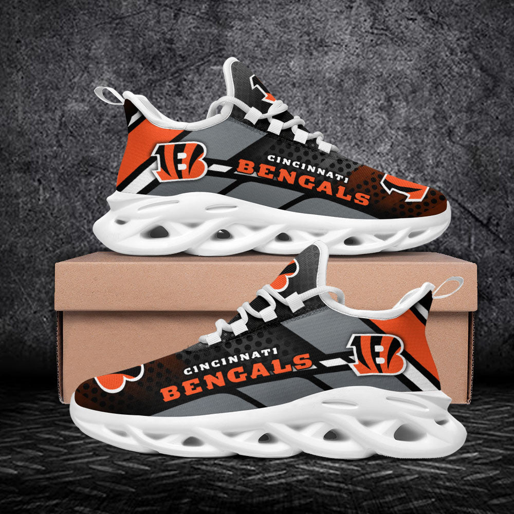 Ideafootwear Cincinnati Bengals NFL Max Soul Shoes Sneakers For Men And Women