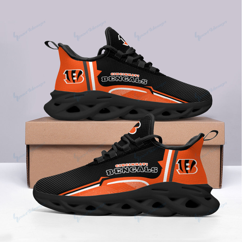 Ideafootwear Cincinnati Bengals NFL Max Soul Shoes Sneakers For Men And Women