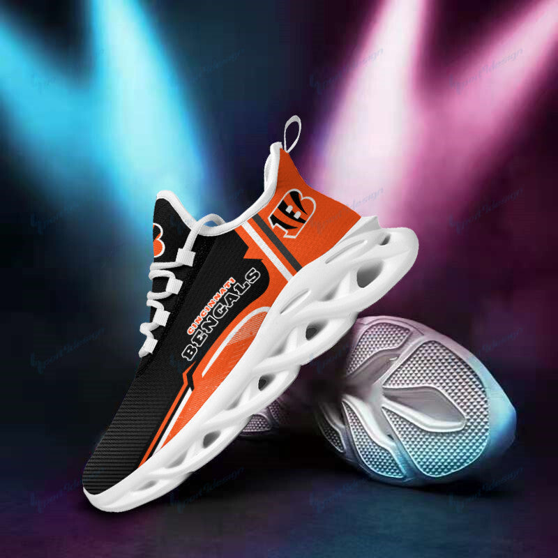 Ideafootwear Cincinnati Bengals NFL Max Soul Shoes Sneakers For Men And Women