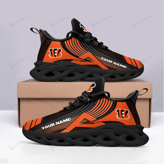 Ideafootwear Cincinnati Bengals NFL Max Soul Shoes Sneakers For Men And Women