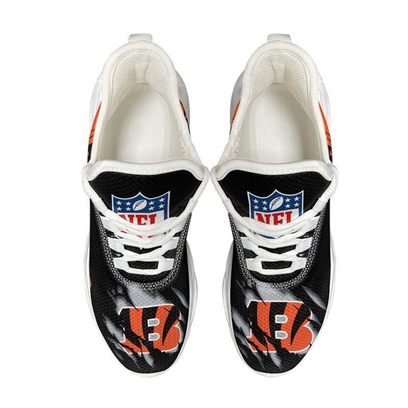 Ideafootwear Cincinnati Bengals NFL Max Soul Shoes Sneakers For Men And Women
