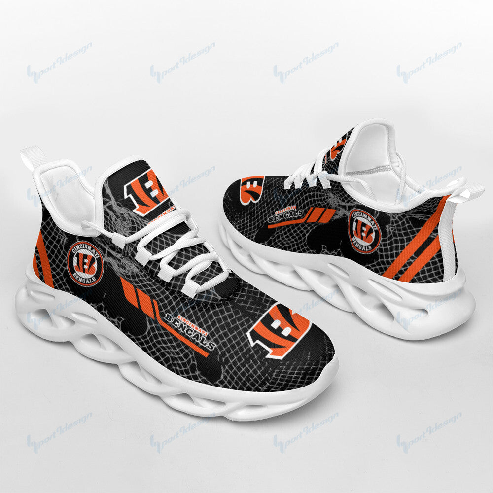 Ideafootwear Cincinnati Bengals NFL Max Soul Shoes Sneakers For Men And Women