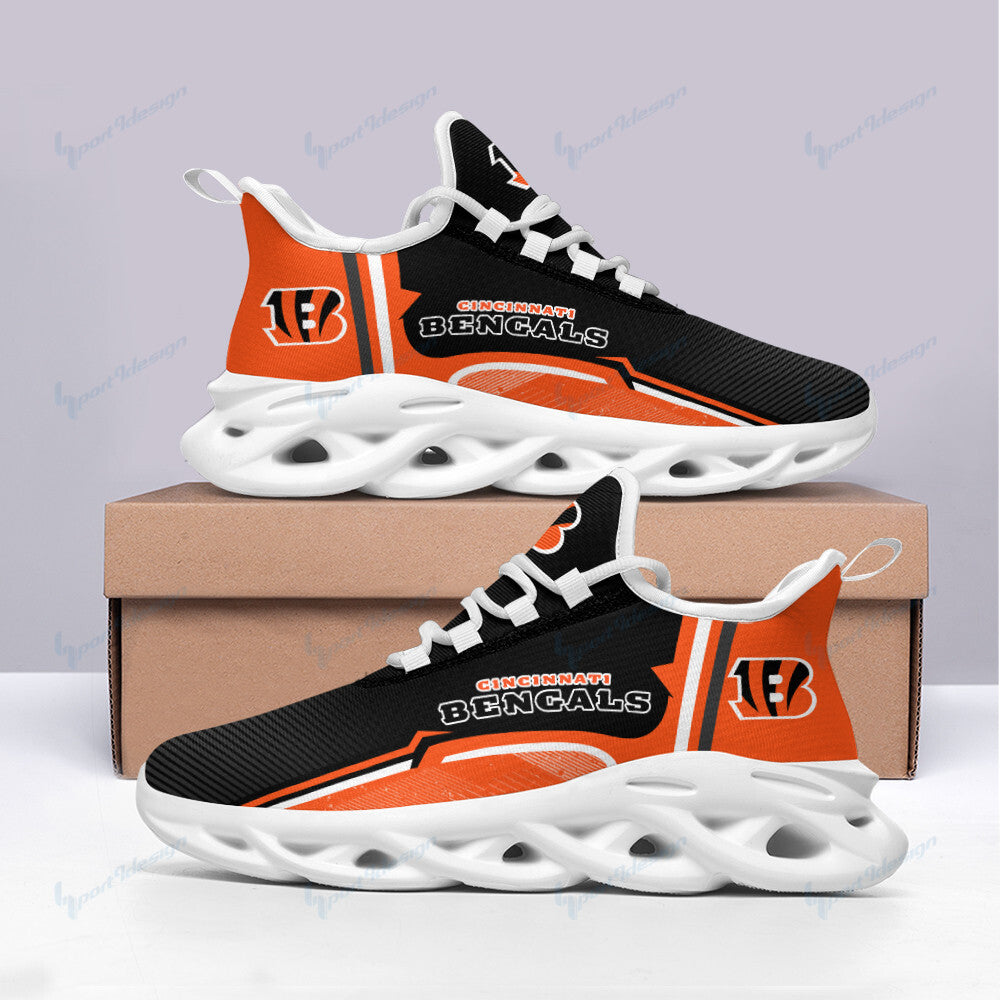 Ideafootwear Cincinnati Bengals NFL Max Soul Shoes Sneakers For Men And Women