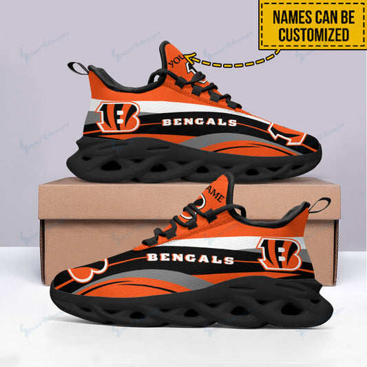 Ideafootwear Cincinnati Bengals NFL Max Soul Shoes Sneakers For Men And Women