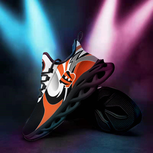 Ideafootwear Cincinnati Bengals NFL Max Soul Shoes Sneakers For Men And Women