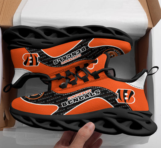 Ideafootwear Cincinnati Bengals NFL Max Soul Shoes Sneakers For Men And Women