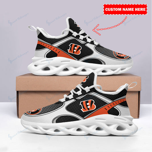 Ideafootwear Cincinnati Bengals NFL Max Soul Shoes Sneakers For Men And Women