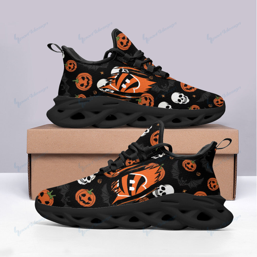 Ideafootwear Cincinnati Bengals NFL Max Soul Shoes Sneakers For Men And Women