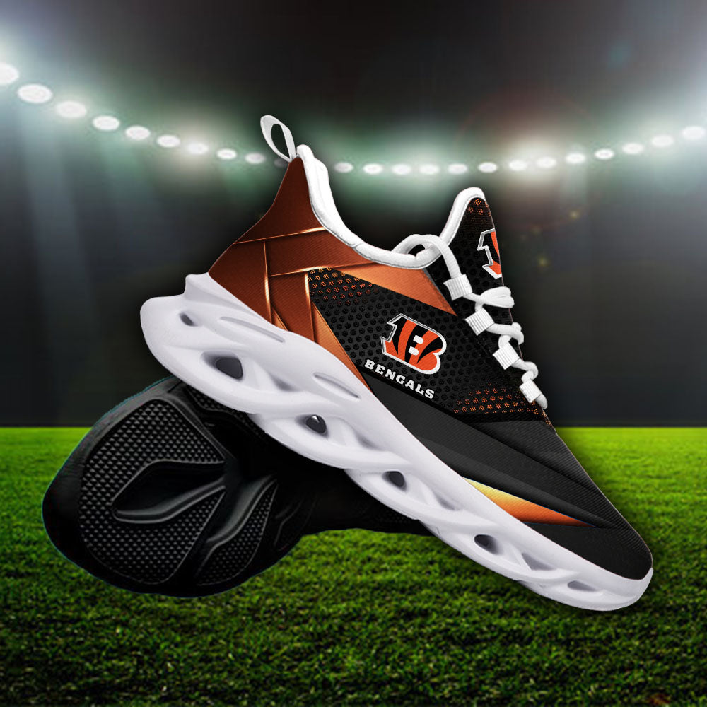 Ideafootwear Cincinnati Bengals NFL Max Soul Shoes Sneakers For Men And Women