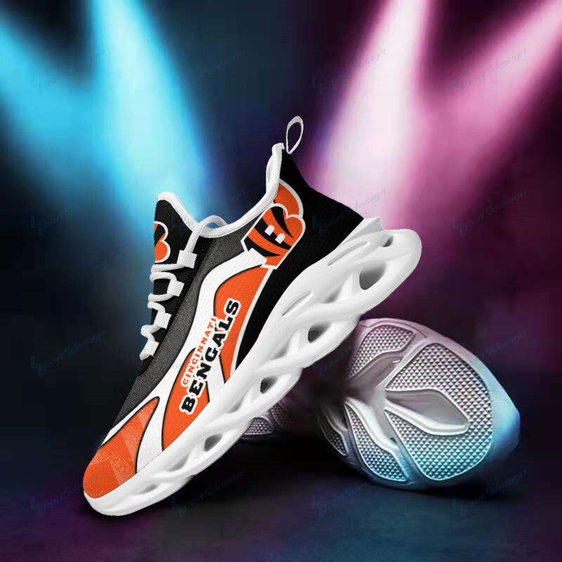 Ideafootwear Cincinnati Bengals NFL Max Soul Shoes Sneakers For Men And Women