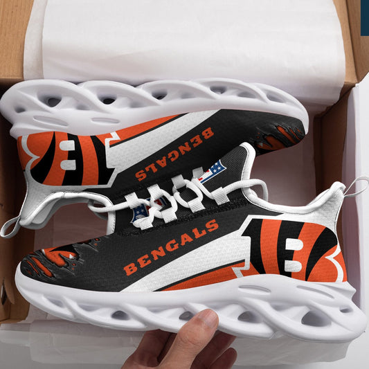 Ideafootwear Cincinnati Bengals NFL Max Soul Shoes Sneakers For Men And Women