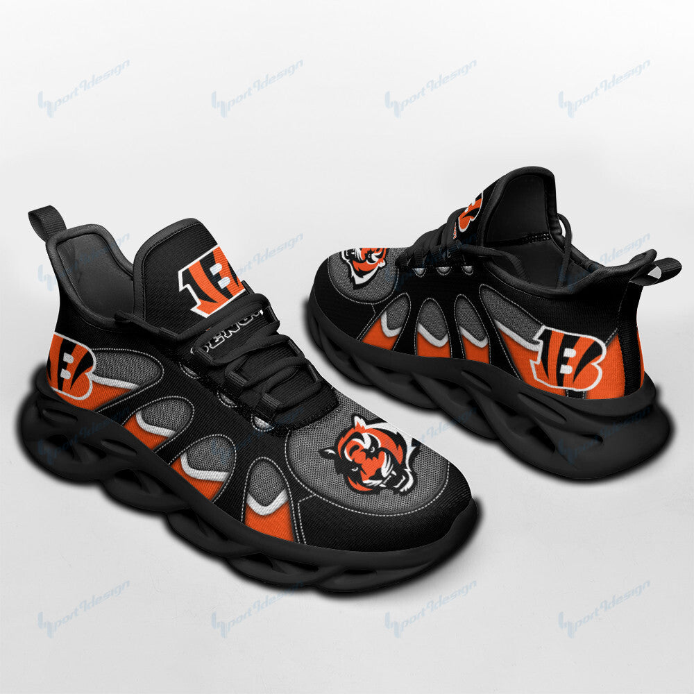 Ideafootwear Cincinnati Bengals NFL Max Soul Shoes Sneakers For Men And Women