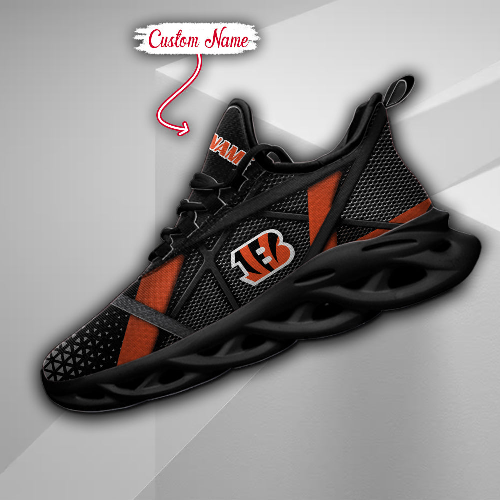 Ideafootwear Cincinnati Bengals NFL Max Soul Shoes Sneakers For Men And Women