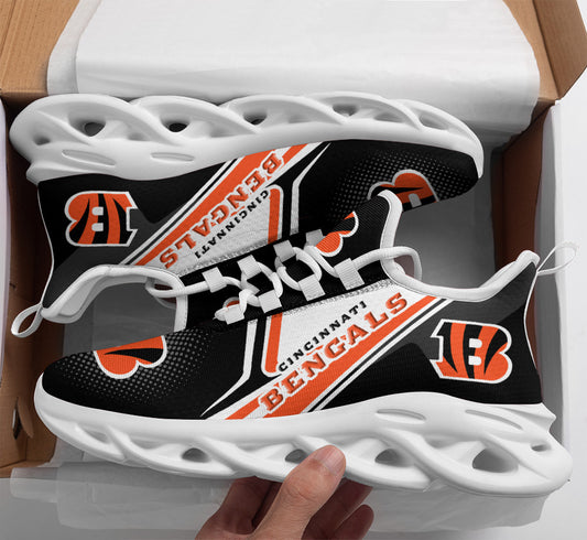Ideafootwear Cincinnati Bengals NFL Max Soul Shoes Sneakers For Men And Women