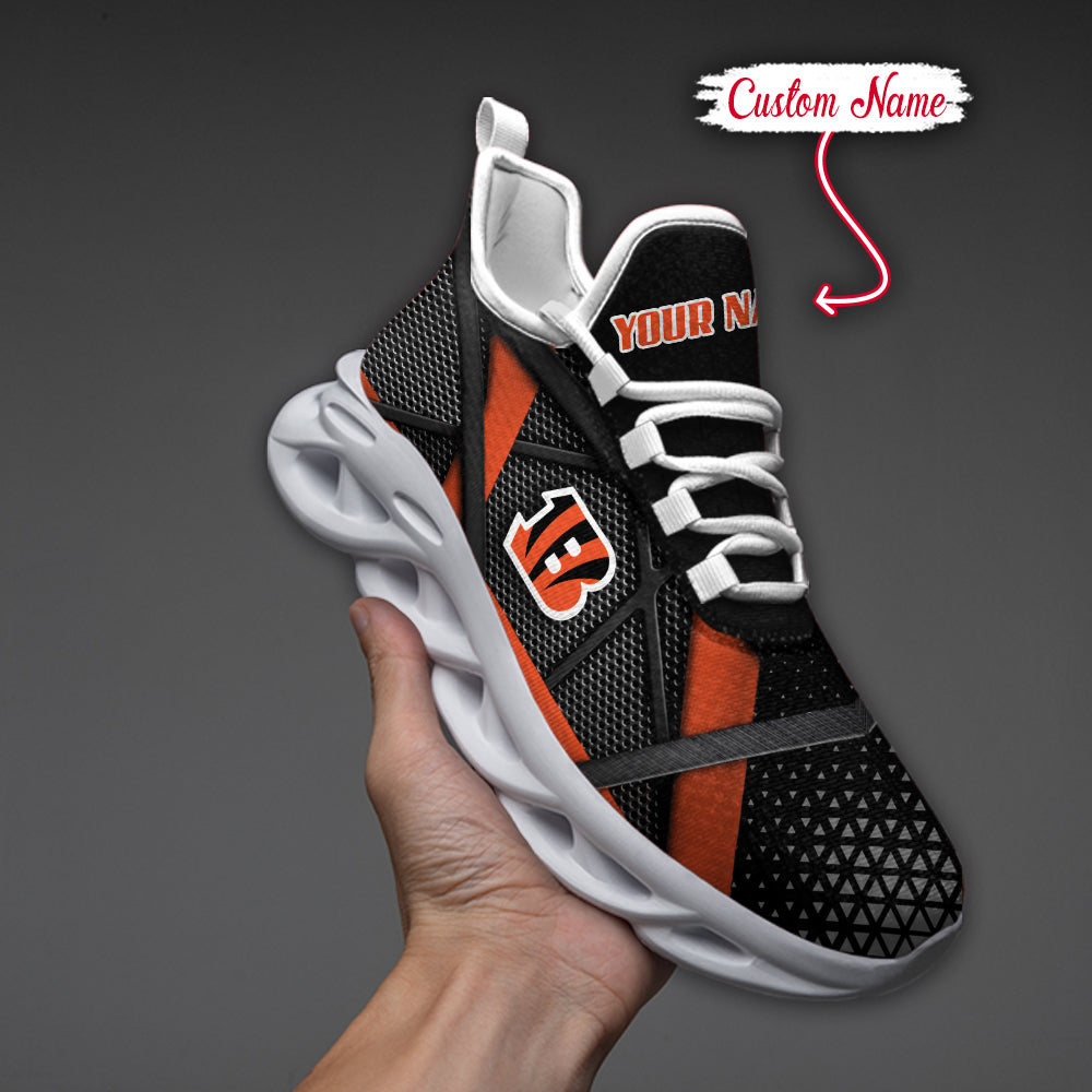 Ideafootwear Cincinnati Bengals NFL Max Soul Shoes Sneakers For Men And Women