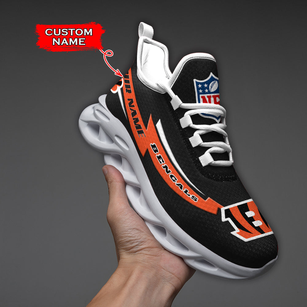Ideafootwear Cincinnati Bengals NFL Max Soul Shoes Sneakers For Men And Women