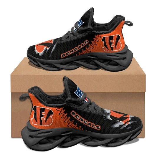 Ideafootwear Cincinnati Bengals NFL Max Soul Shoes Sneakers For Men And Women