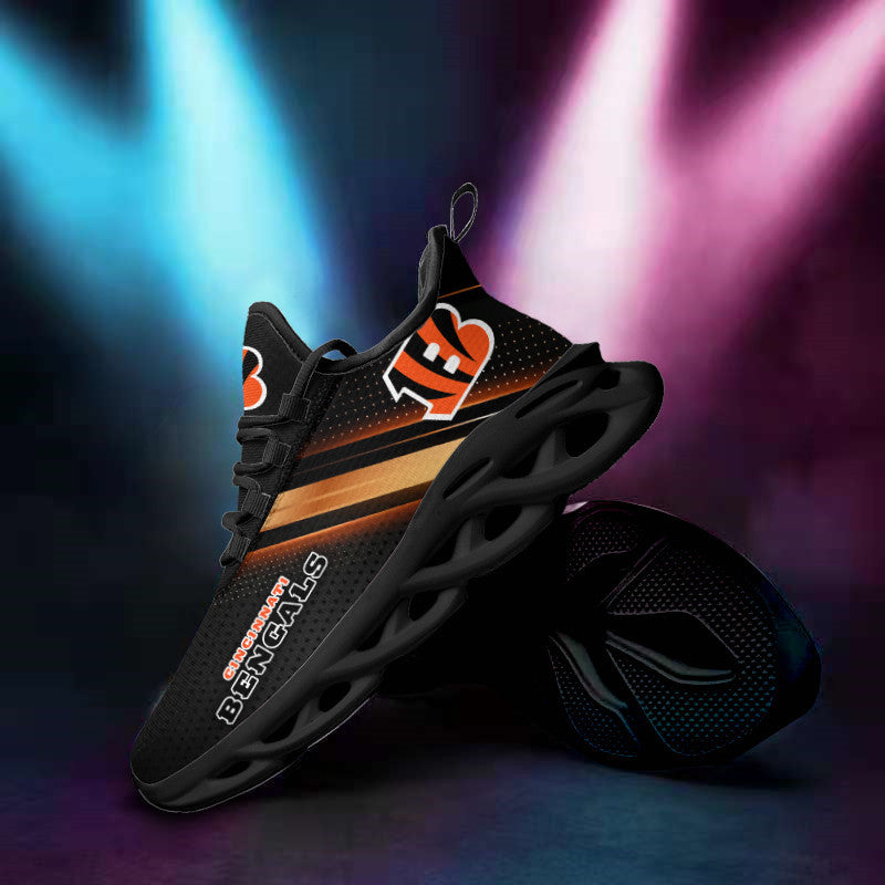 Ideafootwear Cincinnati Bengals NFL Max Soul Shoes Sneakers For Men And Women
