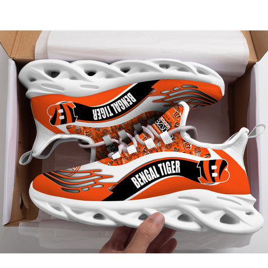 Ideafootwear Cincinnati Bengals NFL Max Soul Shoes Sneakers For Men And Women