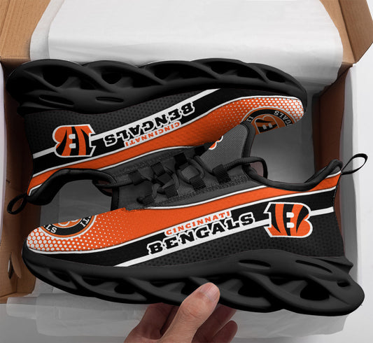 Ideafootwear Cincinnati Bengals NFL Max Soul Shoes Sneakers For Men And Women