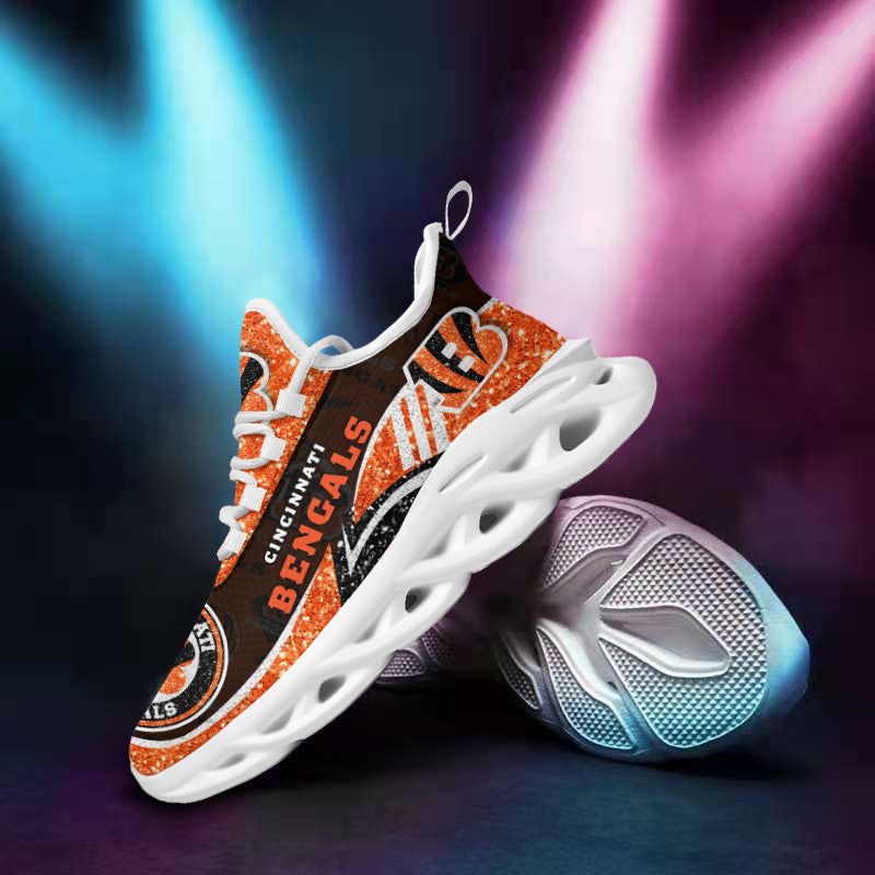 Ideafootwear Cincinnati Bengals NFL Max Soul Shoes Sneakers For Men And Women