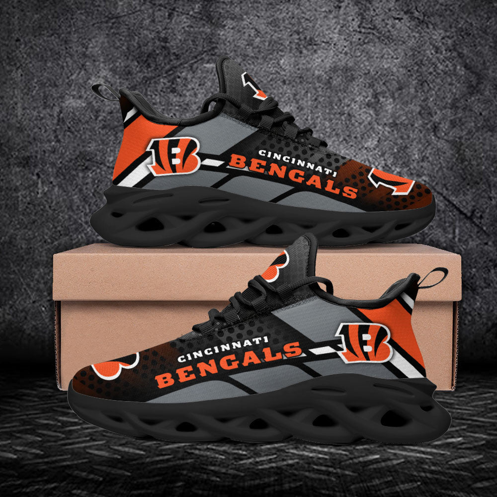 Ideafootwear Cincinnati Bengals NFL Max Soul Shoes Sneakers For Men And Women