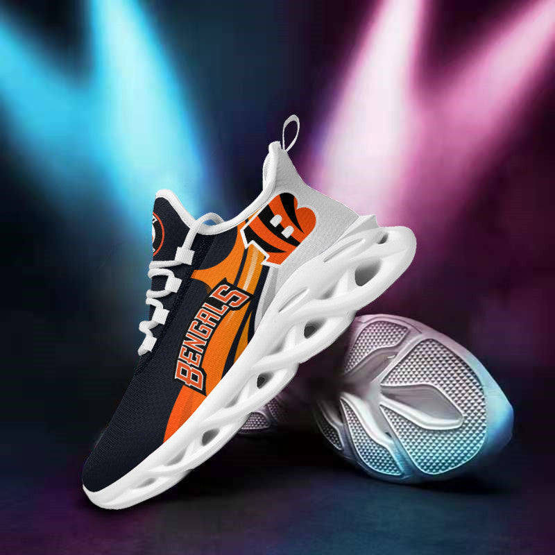 Ideafootwear Cincinnati Bengals NFL Max Soul Shoes Sneakers For Men And Women