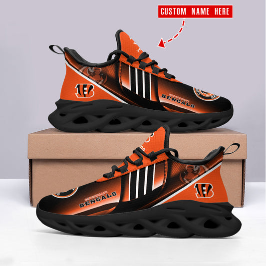 Ideafootwear Cincinnati Bengals NFL Max Soul Shoes Sneakers For Men And Women