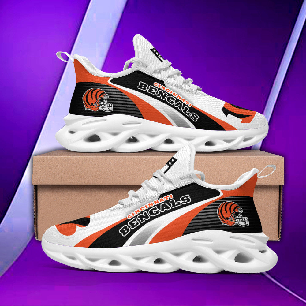 Ideafootwear Cincinnati Bengals NFL Max Soul Shoes Sneakers For Men And Women