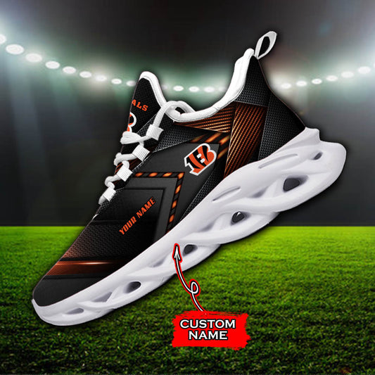 Ideafootwear Cincinnati Bengals NFL Max Soul Shoes Sneakers For Men And Women