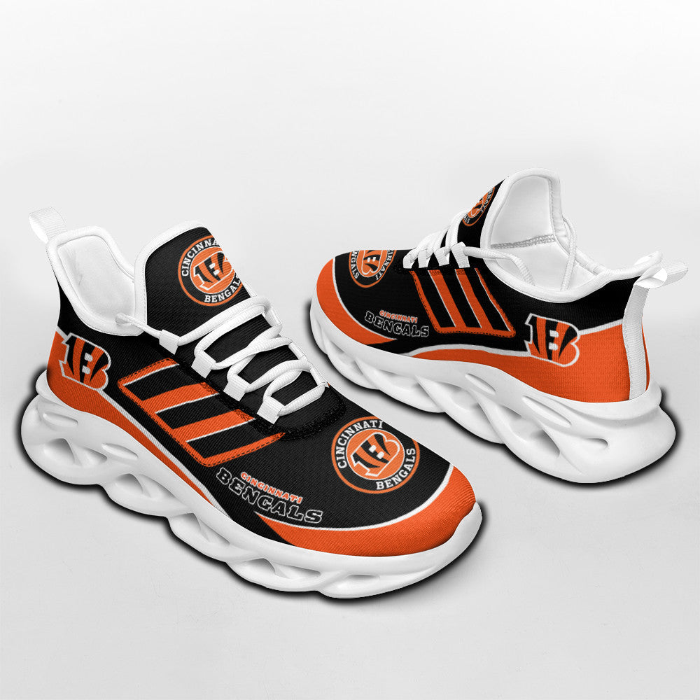 Ideafootwear Cincinnati Bengals NFL Max Soul Shoes Sneakers For Men And Women