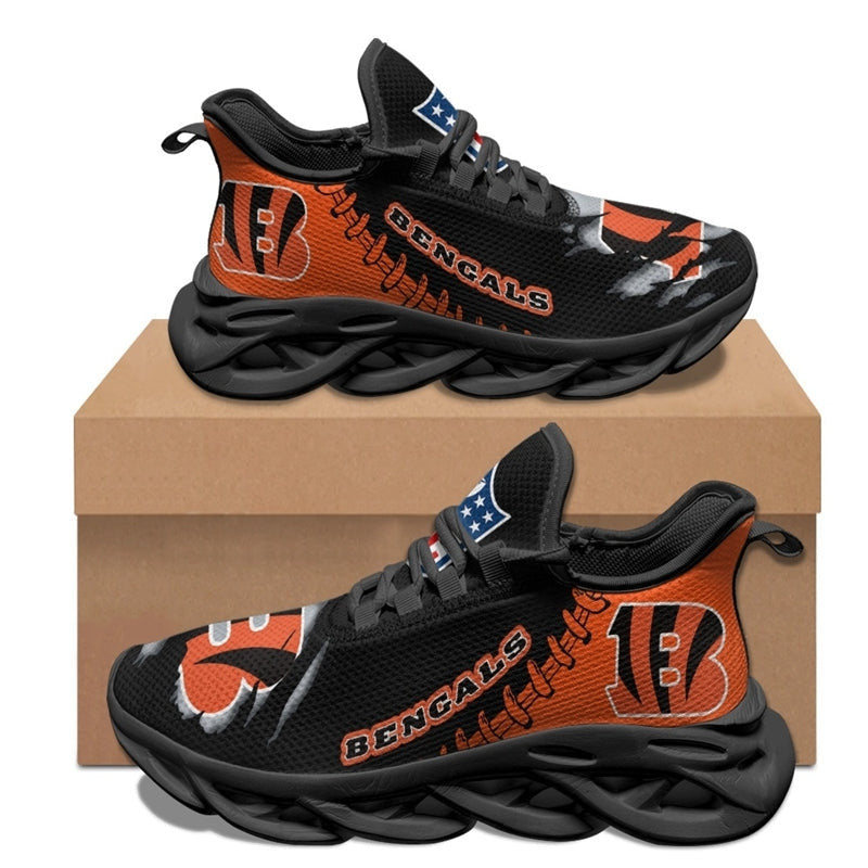 Ideafootwear Cincinnati Bengals NFL Max Soul Shoes Sneakers For Men And Women
